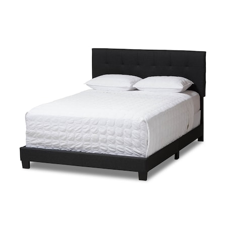 Baxton Studio Brookfield Modern Charcoal Grey Full Size Bed 134-7398